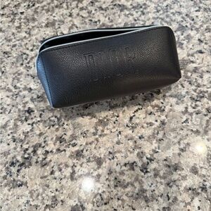 Dior Black Textured Leather Make Up bag